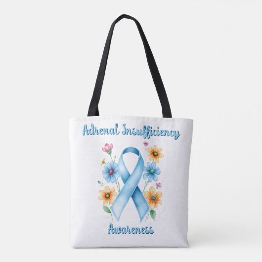 Bijnierinsufficiëntie Bewustzijn van ziekte van Ad Tote Bag (Achterkant)