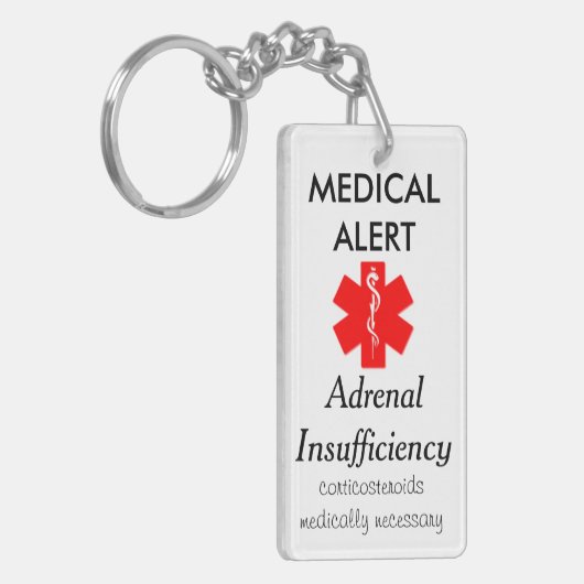 bijnierinsufficiëntie sleutelketen 2 sleutelhanger (Voorkant Links)