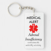 bijnierinsufficiëntie sleutelketen sleutelhanger (Voorkant)