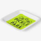 Bijpassend Club Toernooi Evenement Pickleball Fun Papieren Bordje (Gebogen)