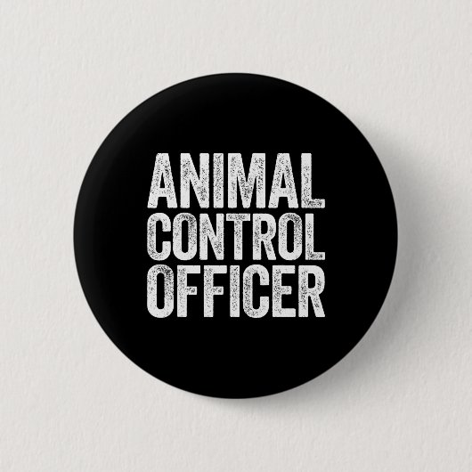 Bijpassend kostuum voor dierencontroleurs ronde button 5,7 cm (Voorkant)