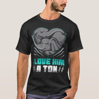 Bijpassend Stel Ik Hou Superveel van Hem Olifant P T-shirt