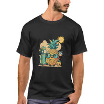 Bijpassende Ananas Paar T-shirts – Tropische vibes