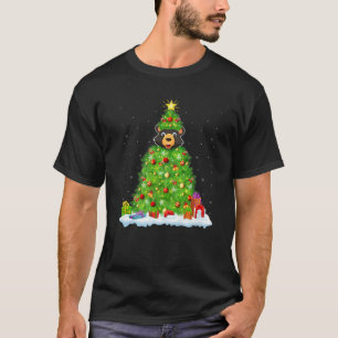 Bijpassende Beer Kerst Verlichting Boom Grappige B T-shirt