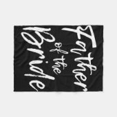 Bijpassende bruidsfeestje voor familie vader van d fleece deken (Voorkant (Horizontaal))