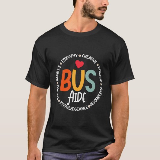 Bijpassende Bus Aide Squad Voor Terug Naar School T-shirt (Voorkant)