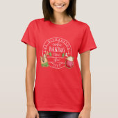 Bijpassende Christmas White Cookie Baking Crew T-shirt (Voorkant)