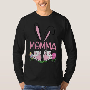 Bijpassende eierjager schattig konijntje oren paas t-shirt