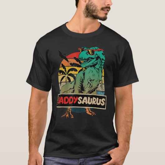 Bijpassende familie daddysaurus rex Vaderdag Dad T-shirt (Voorkant)