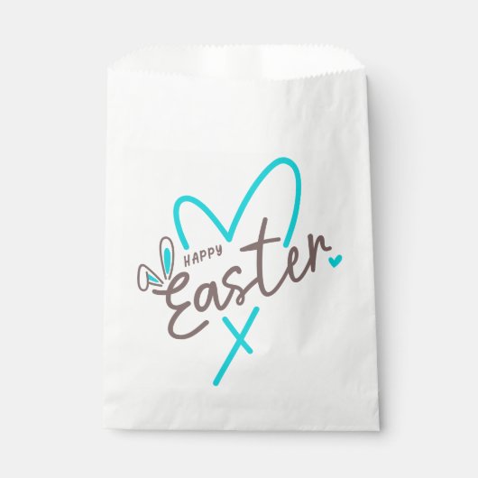Bijpassende familie Gelukkig Pasen Bedankzakje (Voorkant)