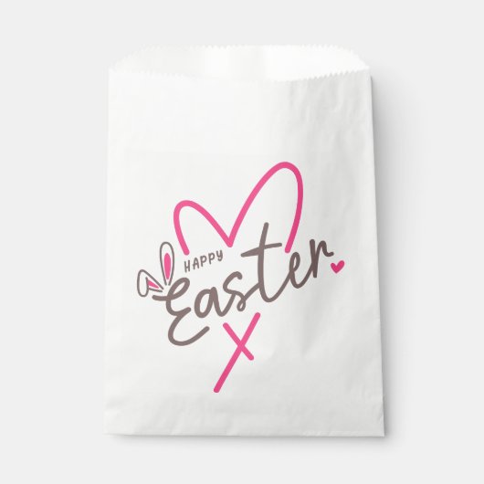 Bijpassende familie Gelukkig Pasen Bedankzakje (Voorkant)