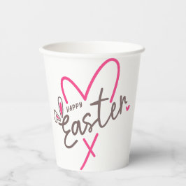 Bijpassende familie Gelukkig Pasen Papieren Bekers