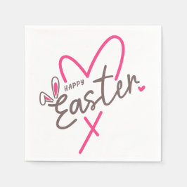Bijpassende familie Gelukkig Pasen Servet