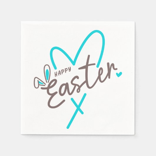 Bijpassende familie Gelukkig Pasen Servet (Voorkant)