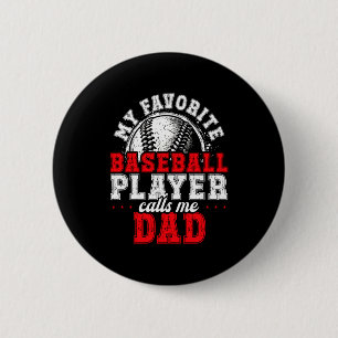Bijpassende Familie Honkbal Cadeau Vader Team Foto Ronde Button 5,7 Cm