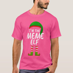 Bijpassende familie Ik ben de Meme Elf Kerstmis T-shirt
