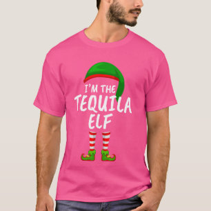 Bijpassende familie Ik ben de Tequila Elf Kerstmis T-shirt