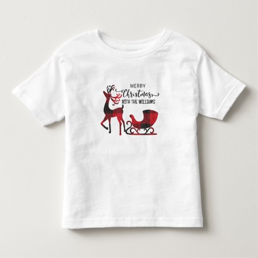 Bijpassende familie kerst | Gepersonaliseerde mode Kinder Shirts (Voorkant)