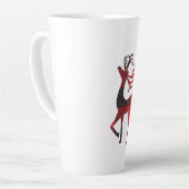 Bijpassende familie kerst | Gepersonaliseerde mode Latte Mok (Linkerhoek)