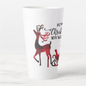 Bijpassende familie kerst | Gepersonaliseerde mode Latte Mok (Voorkant)