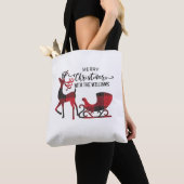 Bijpassende familie kerst | Gepersonaliseerde mode Tote Bag (Dichtbij)
