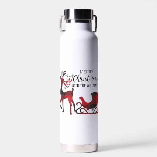 Bijpassende familie kerst | Gepersonaliseerde mode Waterfles (Voorkant)