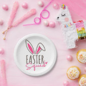 Bijpassende familie Pasen Squad Papieren Bordje (Feest)