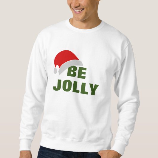 bijpassende familie pyjama, Mannen wees jolly sant Trui (Voorkant)