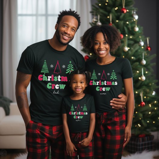 Bijpassende familie pyjama's Kerstmis Vrouw Tri-Blend Shirt