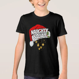 Bijpassende familie stoute kerst Tri-Blend shirt