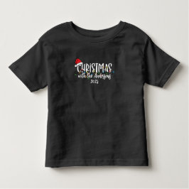 Bijpassende familie String Lights Santa Hat Kerstm Kinder Shirts