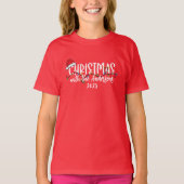 Bijpassende familie String Lights Santa Hat Kerstm T-shirt (Voorkant)