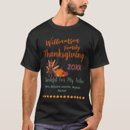 Bijpassende familie Thanksgiving outfits Namen Jaa T-shirt