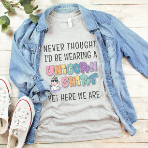 Bijpassende Funny Unicorn Verjaardagsfeest Mannen  T-shirt