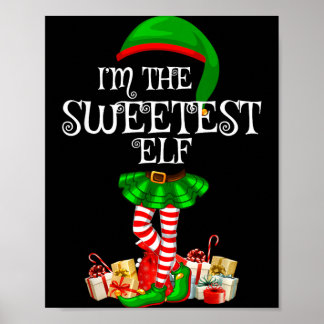 Bijpassende gezelschap Sweetest Elf Kerstmis Poster