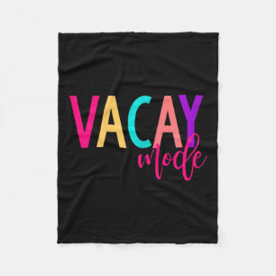 Bijpassende gezinsvakantie S Vacay Mode Zomer Fleece Deken