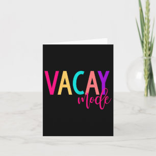 Bijpassende gezinsvakantie S Vacay Mode Zomer Kaart