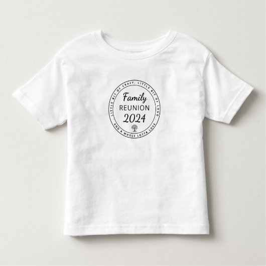 Bijpassende grappige familiereünie 2024 kinder shirts (Voorkant)