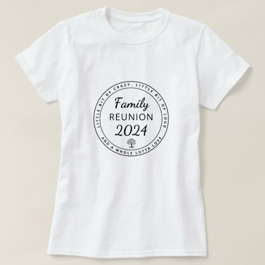 Bijpassende grappige familiereünie 2024 t-shirt (Design voorkant)
