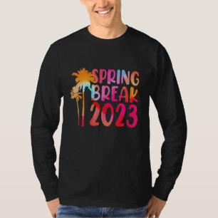 Bijpassende Groep Spring Break 2023 Vintage Tie Dy T-shirt