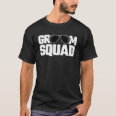 Bijpassende Groomsman Groep Bruidsjonkers Bachelor T-shirt (Voorkant)