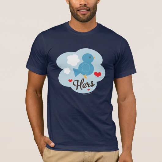 Bijpassende haar liefde vogel t shirt (Voorkant)