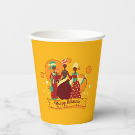 Bijpassende Happy Kwanzaa 3 Dames Papieren Bekers