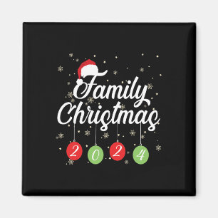Bijpassende Kerstman en cadeaus Familie Kerstmis Magneet