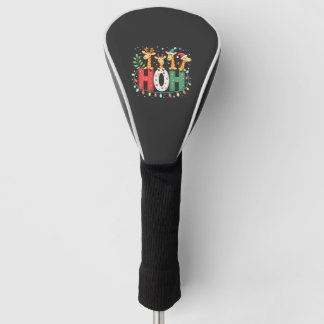 Bijpassende Kerstmis Kerstman Hoed Ho Ho Ho Giraff Golfheadcover
