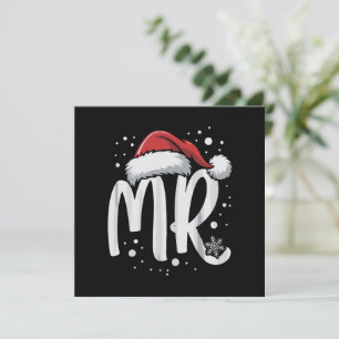Bijpassende koppels meneer mevrouw trouw kerst lel feestdagenkaart
