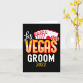 Bijpassende Las Vegas Wedding Bride en bruidegom V Kaart (Gele Bloem)