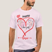 Bijpassende liefde paar T-shirts Set valentijn 202 (Voorkant)