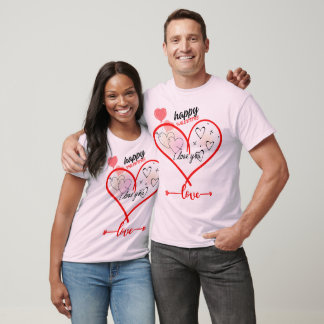 Bijpassende liefde paar T-shirts Set valentijn 202