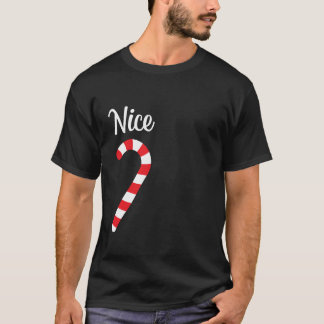 Bijpassende ondeugende en leuke koppels kerst pyja t-shirt